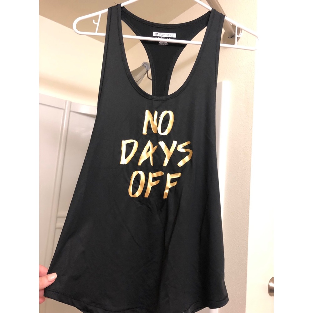 Workout tank top “No Days Off”